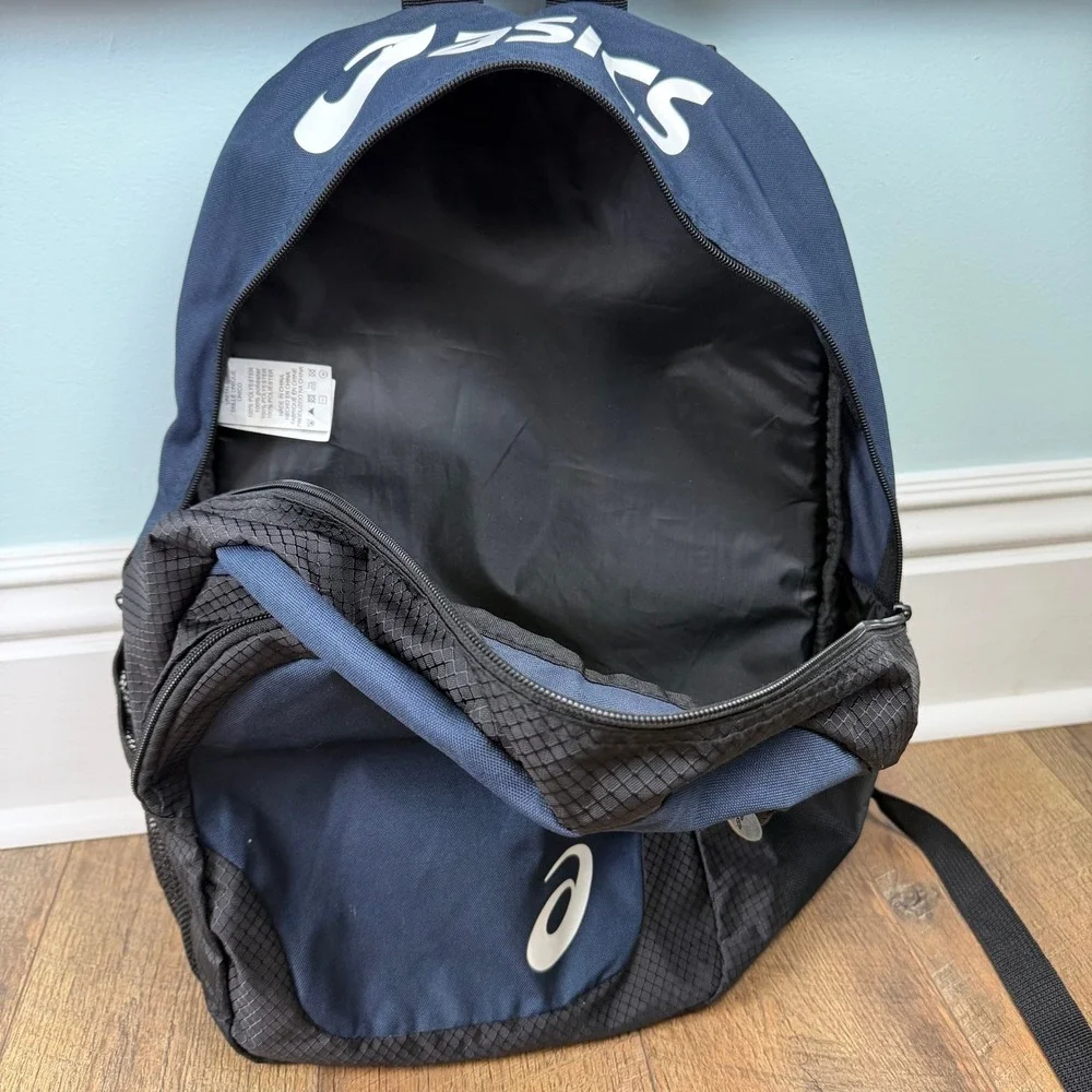 Asics Backpack Unisex One Size Navy Black